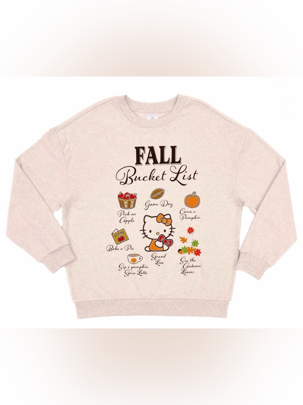 NWT Hello Kitty Harvest Sweatshirt Oversized Size Large - Picture 5 of 7